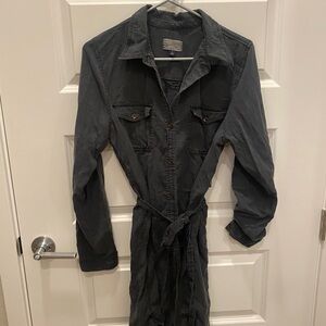 Women's Gray Utility Jacket Dress